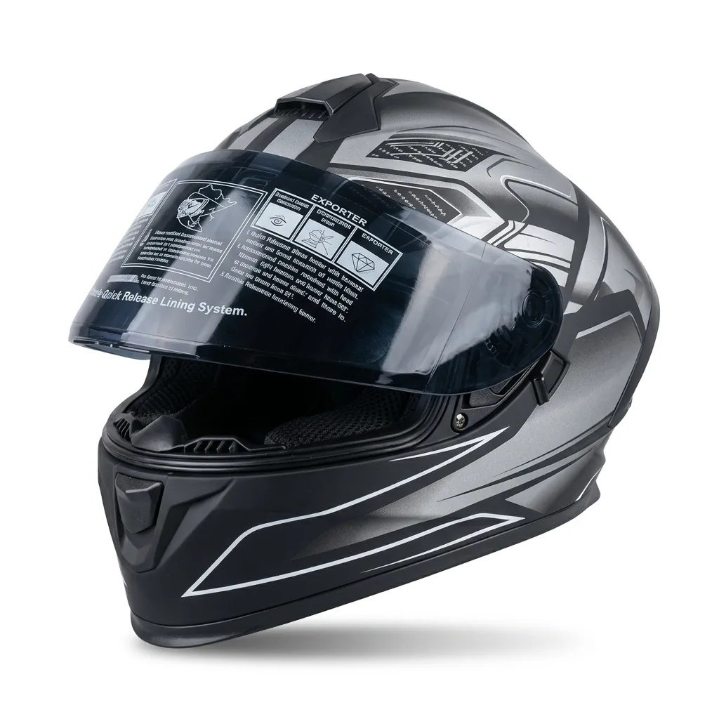 Шлем TZ Интеграл 333 L DOT Чёрный-Серый-Матовый SUI-46900