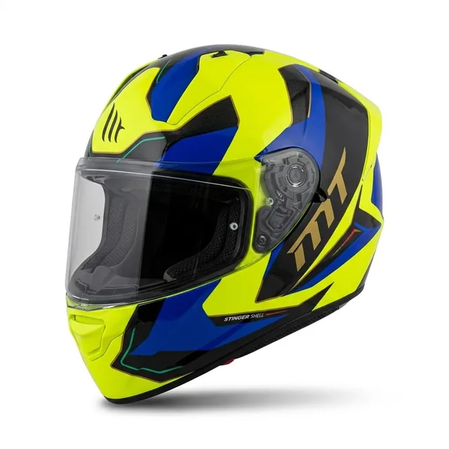 Шлем  MT  HELMET STINGER [XL] cиний-жeлтый