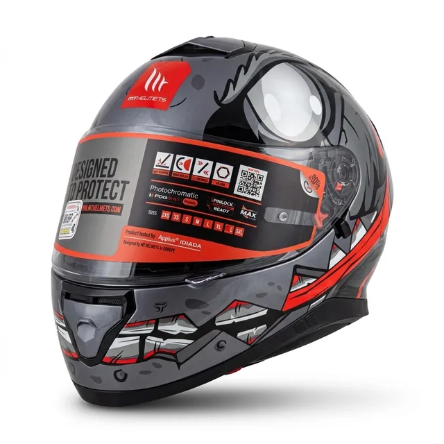 Шлем MT HELMET THUNDER-3 [2XL] Серый