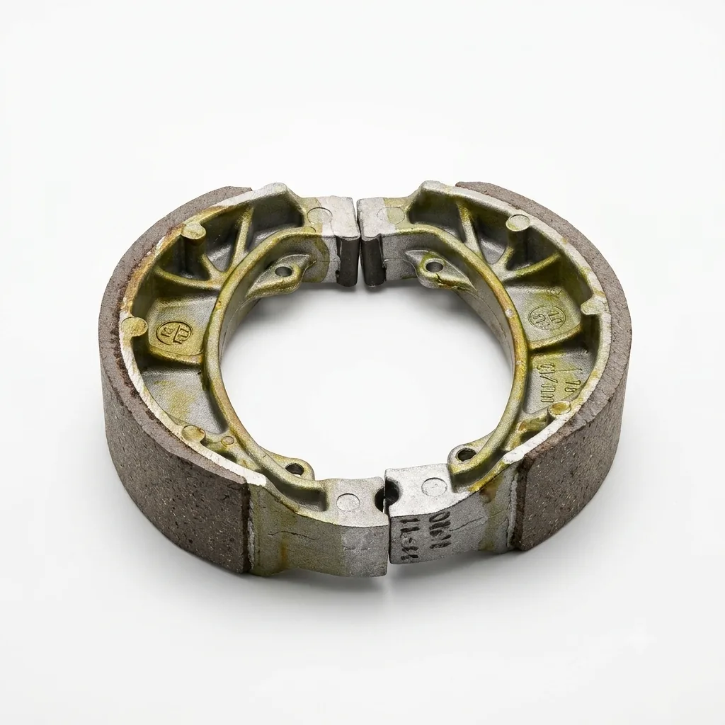 Задняя тормозная колодка в сборе (Rear brake shoe ASSY)  для  AV05W5-MA  "SYM GP"